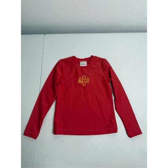 Hanna Andersson Rashguard Top Red Size 6-7 - Picture 1 of 8